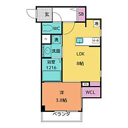 間取図画像 1LDK