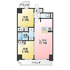 物件の間取り