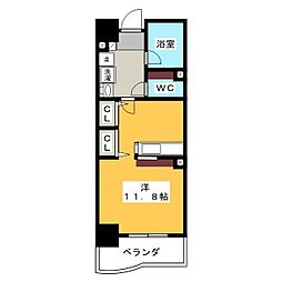 OIKOS ワンルームの間取図画像