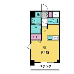プレサンス泉アーバンゲート 1Kの間取図画像