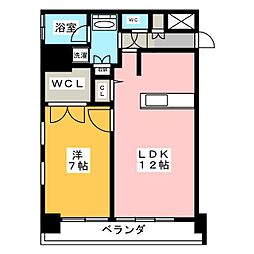 ファーストレジデンス栄 1LDKの間取図画像