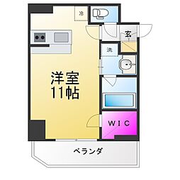 S-RESIDENCE高岳bresa(ブレサ) ワンルームの間取図画像