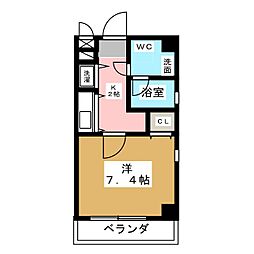 izumi 1Kの間取図画像
