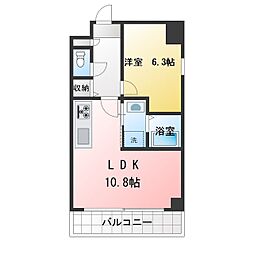 S・Alley 1SKの間取図画像