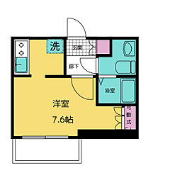 ライブコート丸の内 ワンルームの間取図画像