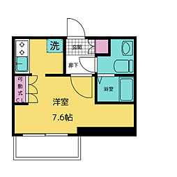 ライブコート丸の内 ワンルームの間取図画像