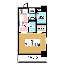 unroom 1Kの間取図画像