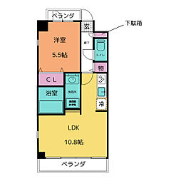 S・Alley 1LDKの間取図画像
