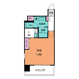 gs丸の内 1Kの間取図画像