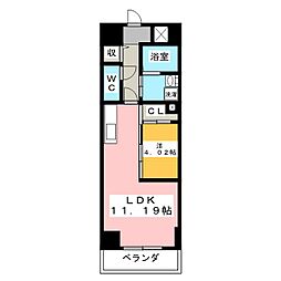 GRANDUKE東桜 1LDKの間取図画像