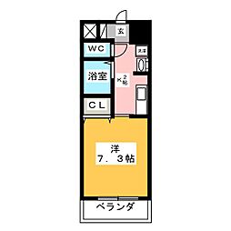 GP栄本町通り 1Kの間取図画像