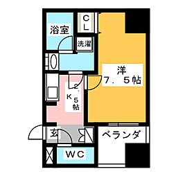 APEX名古屋栄プレミアライフ 1Kの間取図画像