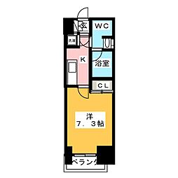 ライブコート泉 1Kの間取図画像
