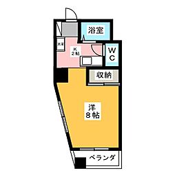 ドール新栄 1Kの間取図画像