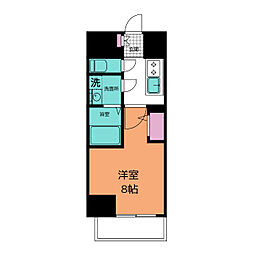エスリード栄ザパーク 1Kの間取図画像