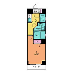 sereza錦 1Kの間取図画像