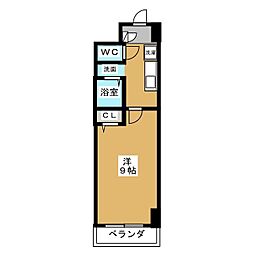 サンパティーク東片端 1Kの間取図画像