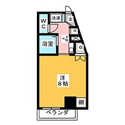 ドール久屋通 1Kの間取図画像