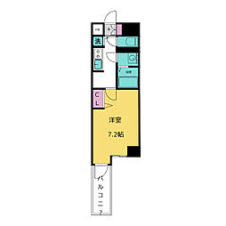セイワパレス丸の内駅前プレミア 1Kの間取図画像