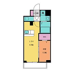 ファステート栄セントラル 1LDKの間取図画像