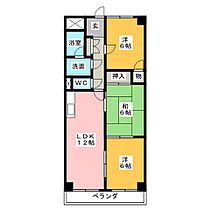 第3高杉マンション  ｜ 愛知県名古屋市中川区高杉町（賃貸マンション3LDK・2階・66.00㎡） その2