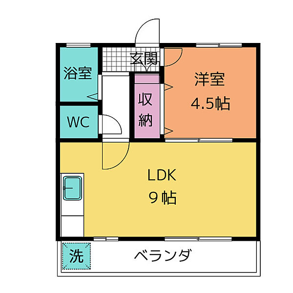 二村ハイツ ｜愛知県名古屋市中川区野田１丁目(賃貸マンション1LDK・1階・30.00㎡)の写真 その2