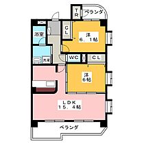 クレールモリVII  ｜ 愛知県名古屋市中川区八熊通４丁目（賃貸マンション2LDK・2階・62.45㎡） その2