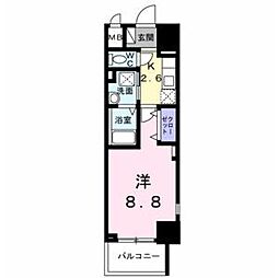名古屋市中川区福住町マンション 1Kの間取図画像