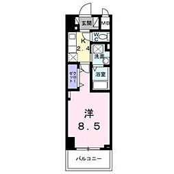 名古屋市中川区福住町マンション 1Kの間取図画像