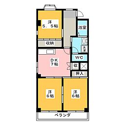 エスプラナード 3DKの間取図画像