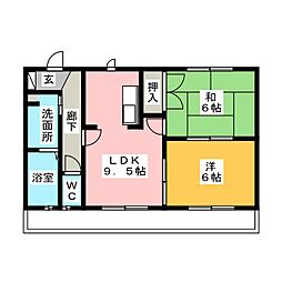 FAST 2LDKの間取図画像