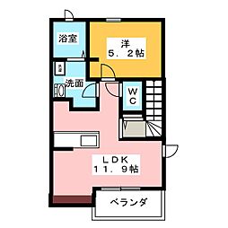 ビオラ 1LDKの間取図画像