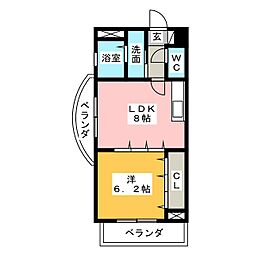 FILLSHINE 1LDKの間取図画像