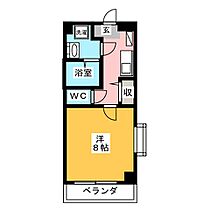 ラシュレ日光  ｜ 愛知県名古屋市昭和区八事本町（賃貸マンション1K・4階・24.49㎡） その2