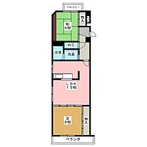 ファミール元八事  ｜ 愛知県名古屋市天白区元八事２丁目（賃貸マンション2LDK・4階・65.12㎡） その2