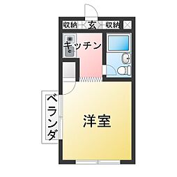 ヒルトップ八事 1DKの間取図画像