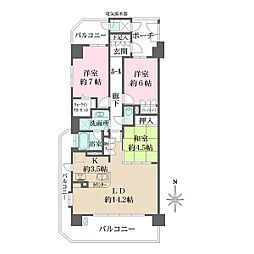 モアグレース八事富士見 3LDKの間取図画像