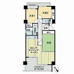 ライオンズマンション八事石坂 3LDKの間取図画像