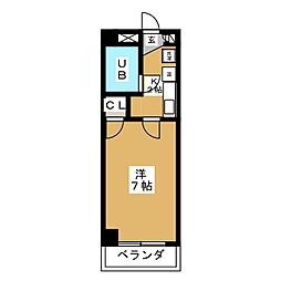 ARK21ビル 1Kの間取図画像