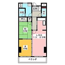 ティアラ山里  ｜ 愛知県名古屋市昭和区山里町（賃貸マンション2LDK・1階・61.05㎡） その2