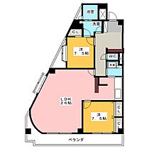 ルミナス山手  ｜ 愛知県名古屋市昭和区山里町（賃貸マンション2LDK・5階・97.33㎡） その2