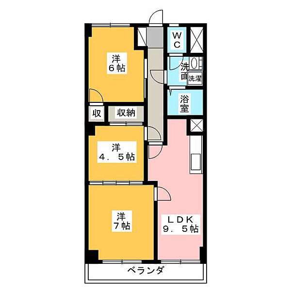 隼人苑 ｜愛知県名古屋市昭和区広路町字隼人(賃貸マンション3LDK・3階・60.50㎡)の写真 その2