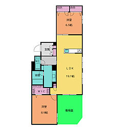 グランゲート滝川 2LDKの間取図画像