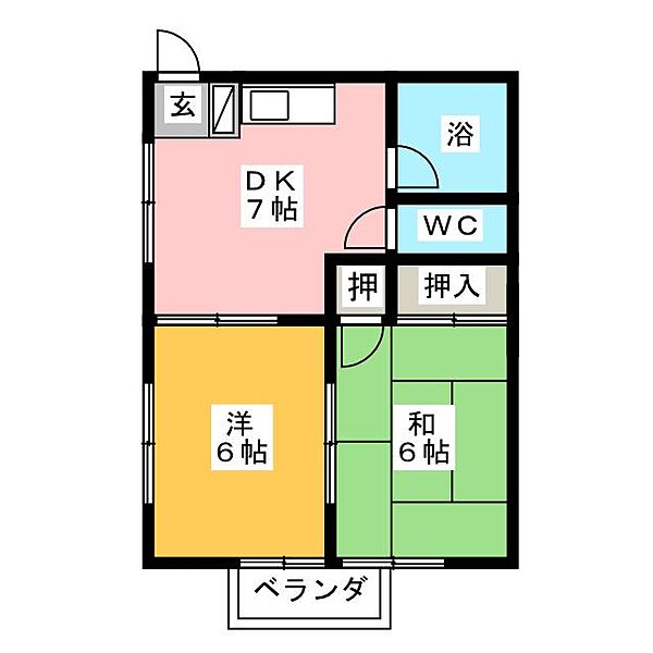 清光コーポ ｜愛知県名古屋市南区西又兵ヱ町２丁目(賃貸マンション2DK・2階・38.88㎡)の写真 その2