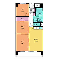 ホワイトキャッスル南ヶ丘　C棟  ｜ 愛知県名古屋市南区元塩町１丁目（賃貸マンション3LDK・14階・51.31㎡） その2