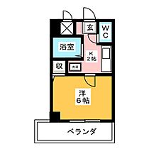 ニューユウチク  ｜ 愛知県名古屋市南区戸部下１丁目（賃貸マンション1K・6階・20.07㎡） その2