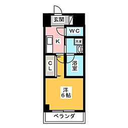 ベクヴェーム・ラウム 1Kの間取図画像
