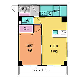 間取図画像 1LDK