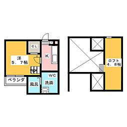 間取図画像 1K