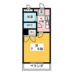 間取図画像 1K